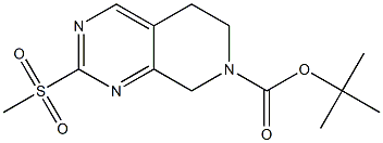 2-Methanesulfonyl-5,8-dihydro-6H-pyrido[3,4-d]pyriMidine
-7-carboxylic acid tert-butyl ester Struktur