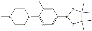 1-Methyl-4-(3-Methyl-5-(4,4,5,5-tetraMethyl-1,3,2-dioxaborolan-2-yl)pyridin-2-yl)piperazine Struktur