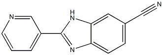 6-Cyano-2-(3-pyridyl)benziMidazole, 97% Struktur