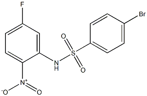 4-BroMo-N-(5-fluoro-2-nitrophenyl)benzenesulfonaMide, 97% Struktur