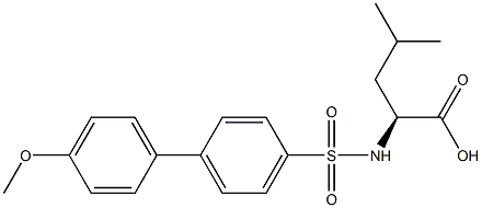 N-(4'-Methoxy-4-biphenylylsulfonyl)leucine, 96%, Mixture of enantioMers Struktur