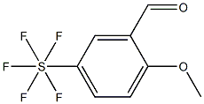 2-Methoxy-5-(pentafluorothio)benzaldehyde, 97% Struktur