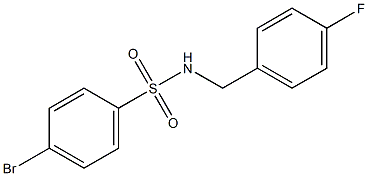 4-BroMo-N-(4-fluorobenzyl)benzenesulfonaMide, 97% Struktur