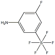 3-Fluoro-5-(pentafluorothio)aniline, 97% Struktur