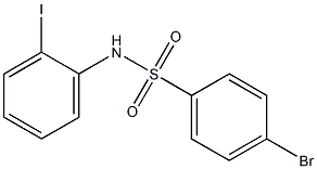 4-BroMo-N-(2-iodophenyl)benzenesulfonaMide, 97% Struktur