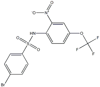 4-BroMo-N-[2-nitro-4-(trifluoroMethoxy)phenyl]benzenesulfonaMide, 97% Struktur