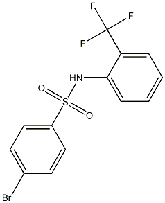 4-BroMo-N-[2-(trifluoroMethyl)phenyl]benzenesulfonaMide, 97% Struktur