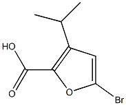 5-broMo-3-isopropylfuran-2-carboxylic acid Struktur