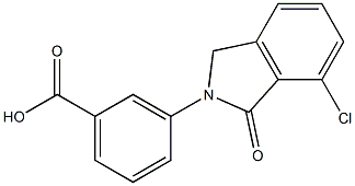 3-(7-Chloro-1-oxo-1,3-dihydro-isoindol-2-yl)-benzoic acid Struktur