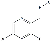 5-BroMo-3-fluoro-2-Methyl-pyridine hydrochloride Struktur