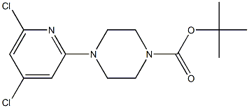 tert-butyl 4-(4,6-dichloropyridin-2-yl)piperazine-1-carboxylate Struktur