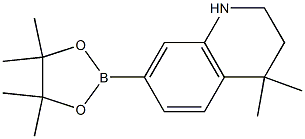 4,4-diMethyl-7-(4,4,5,5-tetraMethyl-1,3,2-dioxaborolan-2-yl)-1,2,3,4-tetrahydroquinoline Struktur