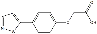 (4-Isothiazol-5-yl-phenoxy)-acetic acid Struktur