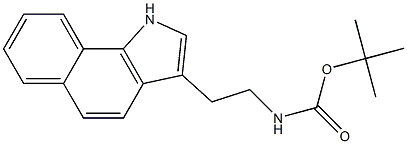 [2-(1H-Benzo[g]indol-3-yl)-ethyl]-carbaMic acid tert-butyl ester Struktur