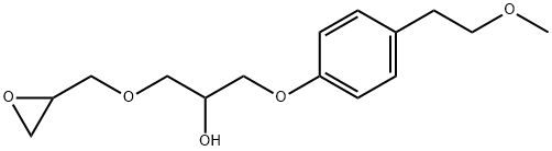 1-(4-(2-Methoxyethyl)phenoxy)-3-(oxiran-2-ylMethoxy)propan-2-ol Struktur