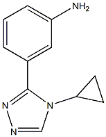 3-(4-cyclopropyl-4H-1,2,4-triazol-3-yl)benzenaMine Struktur