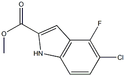 5-Chloro-4-fluoro-1H-indole-2-carboxylic acid Methyl ester Struktur