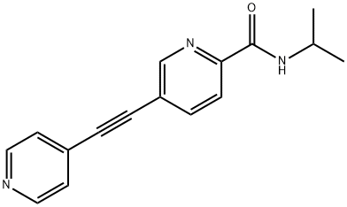 N-isopropyl-5-(pyridin-4-ylethynyl)picolinaMide Struktur