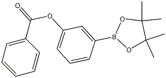 3-(4,4,5,5-tetraMethyl-1,3,2-dioxaborolan-2-yl)phenyl benzoate Struktur