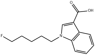 1-(5-fluoropentyl)-1H-indole-3-carboxylic acid Struktur