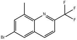 6-broMo-8-Methyl-2-(trifluoroMethyl)quinoline Struktur