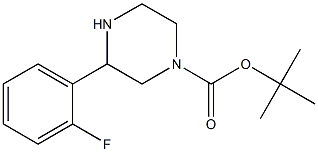 1-BOC-3-(2-FLUOROPHENYL)PIPERAZINE Struktur