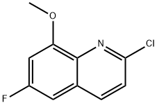 2-CHLORO-6-FLUORO-8-METHOXYQUINOLINE Struktur