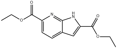 DIETHYL 1H-PYRROLO[2,3-B]PYRIDINE-2,6-DICARBOXYLATE Struktur