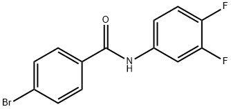 4-bromo-N-(3,4-difluorophenyl)benzamide Struktur