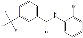 N-(2-bromophenyl)-3-(trifluoromethyl)benzamide Struktur