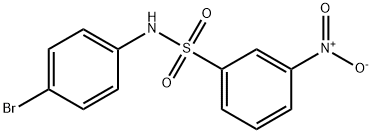 N-(4-bromophenyl)-3-nitrobenzenesulfonamide Struktur