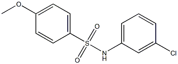 N-(3-chlorophenyl)-4-methoxybenzenesulfonamide Struktur