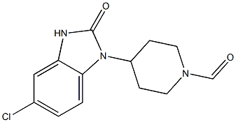 4-(5-Chloro-2-oxo-2,3-dihydro-1H-benziMidazol-1-yl)-1-forMylpiperidine Struktur