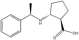 (1R,2R)-2-((R)-1-phenylethylaMino)cyclopentanecarboxylic acid Struktur