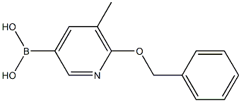 6-(Benzyloxy)-5-methylpyridine-3-boronic acid Struktur