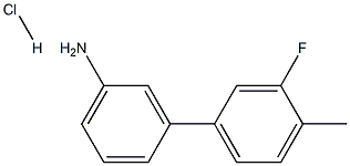 3-(3-Fluoro-4-methylphenyl)aniline hydrochloride Struktur