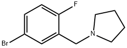 1-[(5-Bromo-2-fluorophenyl)methyl]pyrrolidine Struktur