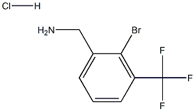 2-broMo-3-trifluoroMethylbenzylaMine.HCl Struktur