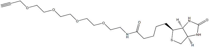 15-[D(+)-BiotinylaMino]-4,7,10,13-tetraoxapentadec-1-yne Struktur