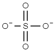 Sulfate Anion Standard Solution Struktur