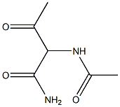 2-acetaMido-3-oxobutanaMide Struktur