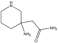 2-(3-aMinopiperidin-3-yl)acetaMide Struktur