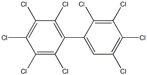 2.2'.3.3'.4.4'.5.5'.6-Nonachlorobiphenyl Solution Struktur