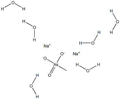 Disodium methyl arsonate hexahydrate Solution Struktur