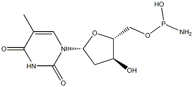 THYMIDINE PHOSPHORAMIDITE Struktur