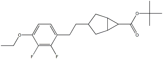 tert-Butyl 3-(4-ethoxy-2,3-difluorophenethyl)bicyclo[3.1.0]hexane-6-carboxylate Struktur