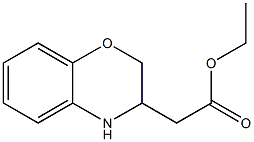 ethyl 2-(3,4-dihydro-2H-benzo[b][1,4]oxazin-3-yl)acetate Struktur