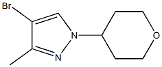 4-BroMo-3-Methyl-1-(tetrahydro-pyran-4-yl)-1H-pyrazole Struktur