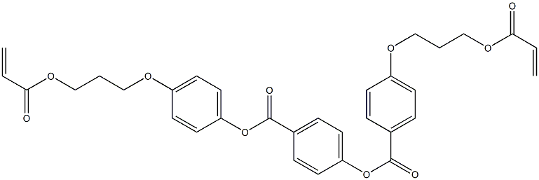 4-((4-(3-(acryloyloxy)propoxy)phenoxy)carbonyl)phenyl 4-(3-(acryloyloxy)propoxy)benzoate Struktur