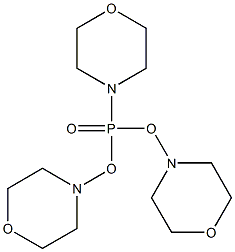 4-[bis(Morpholin-4-yl)phosphoryl]Morpholine Struktur